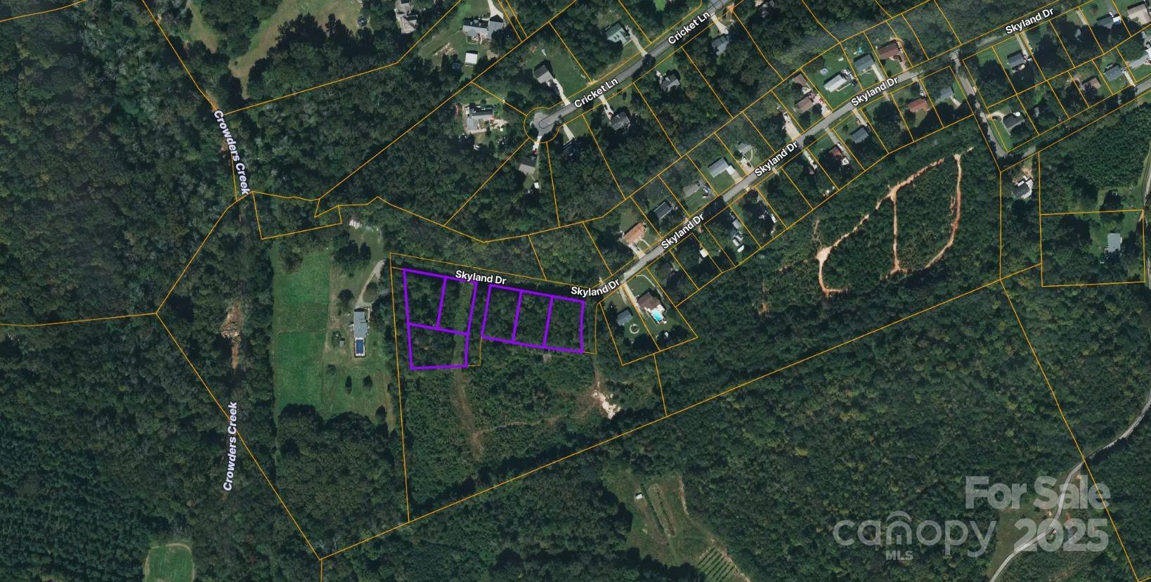 a view of a red and white house