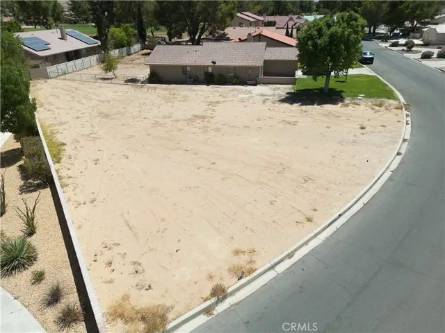 a view of a dry yard