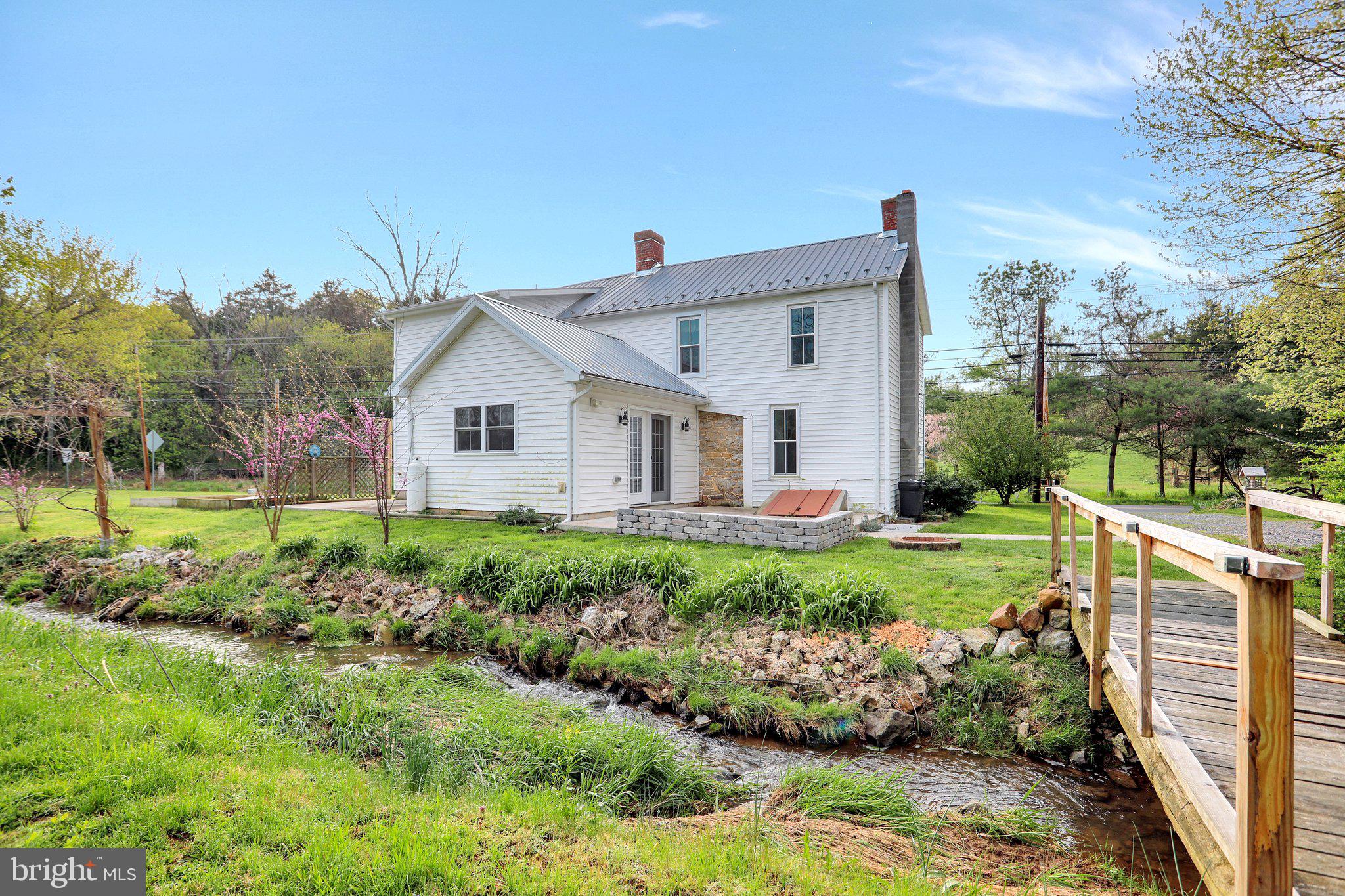 12524 Big Pool Road Clear Spring, MD 21722 - Photo 36 of 41 Back view with bridge over stream