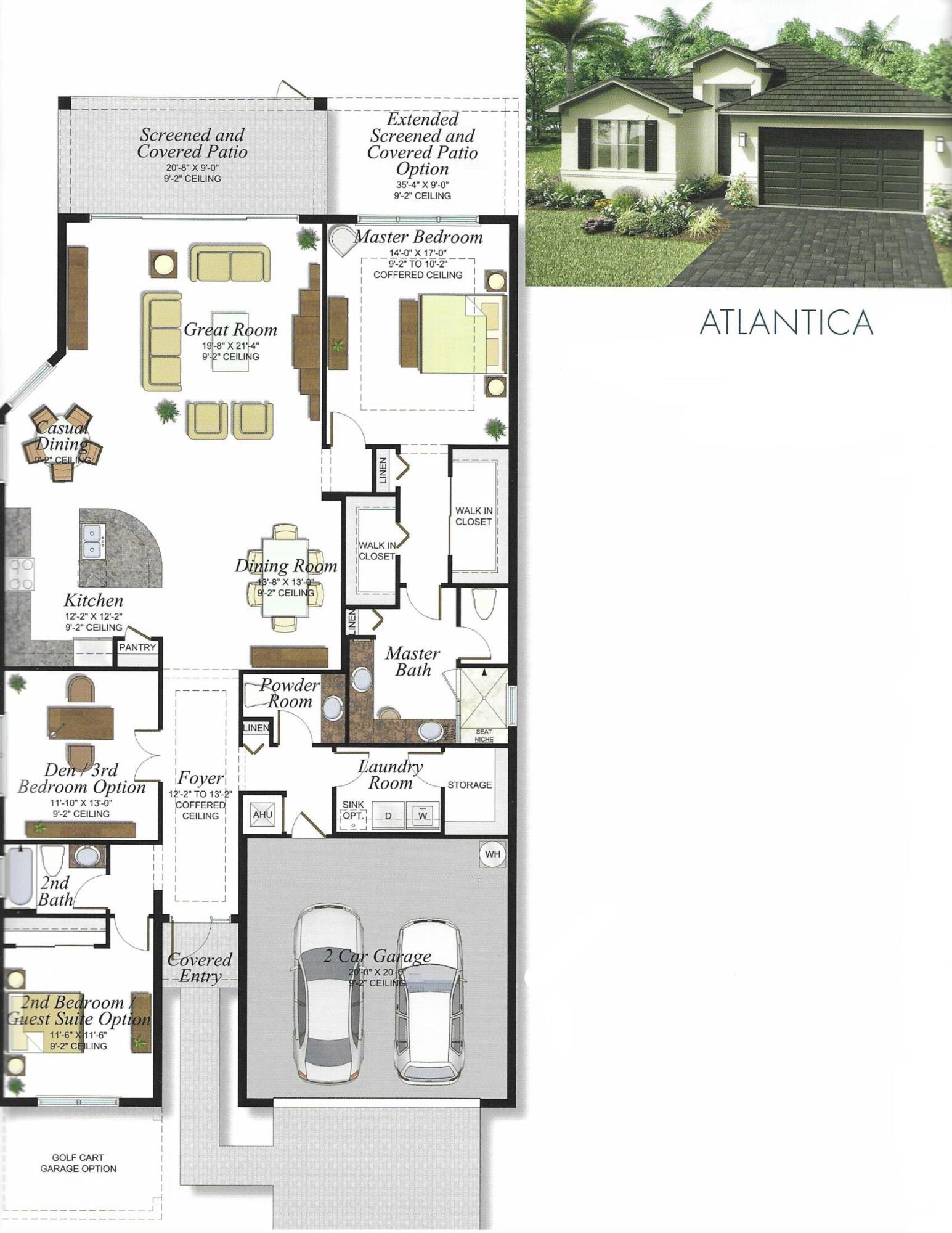 13459 Southwest Green Delta Road Port St. Lucie, FL 34987 - Photo 100 of 100 Atlantica Floor Plan