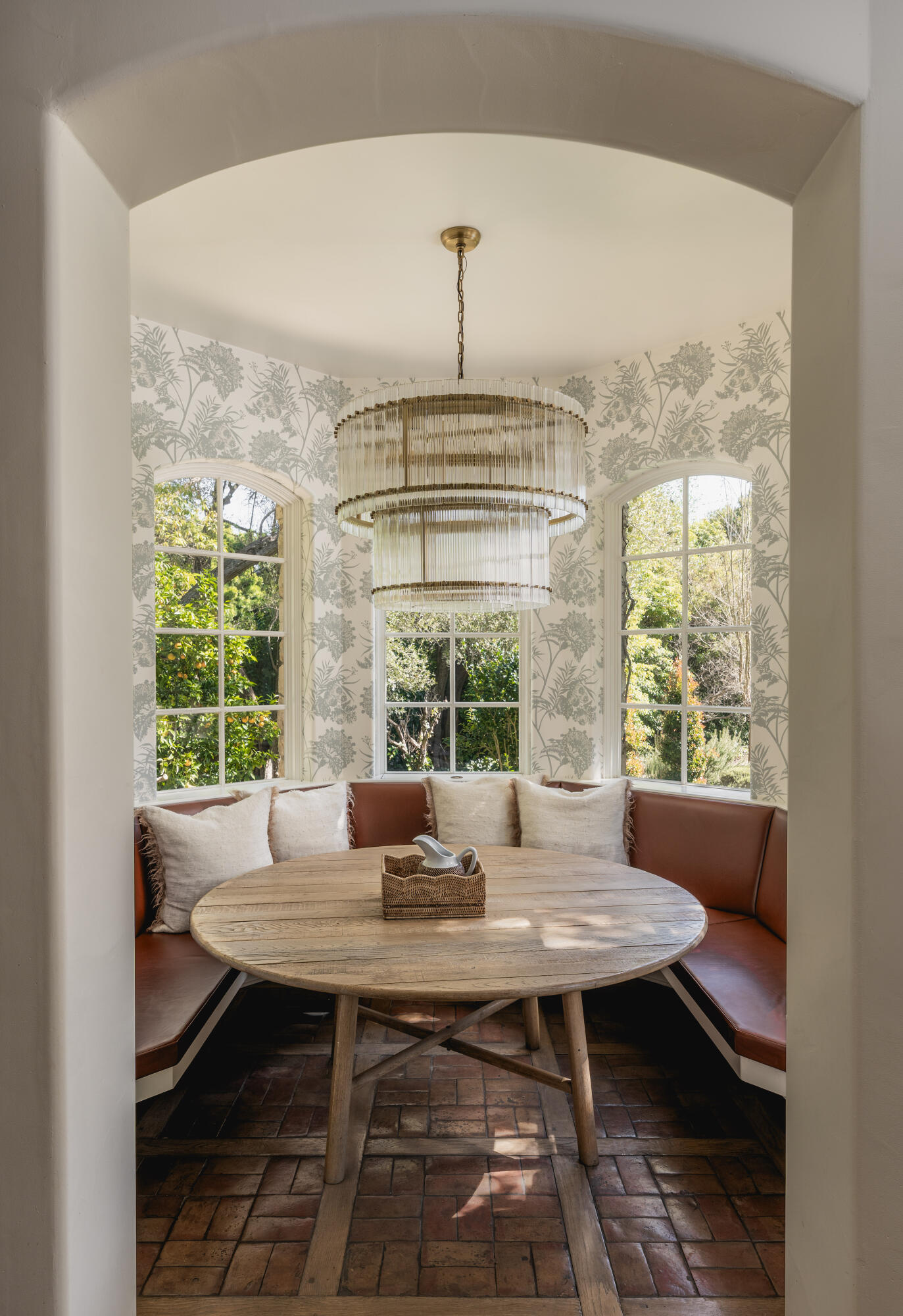 1567 East Valley Road Montecito, CA 93108 - Photo 7 of 34 a view of a dining room with furniture window and outside view