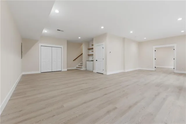 a view of an empty room