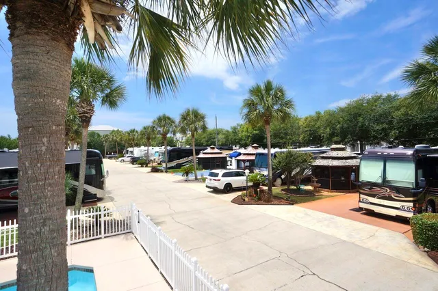 a view of swimming pool with an outdoor space