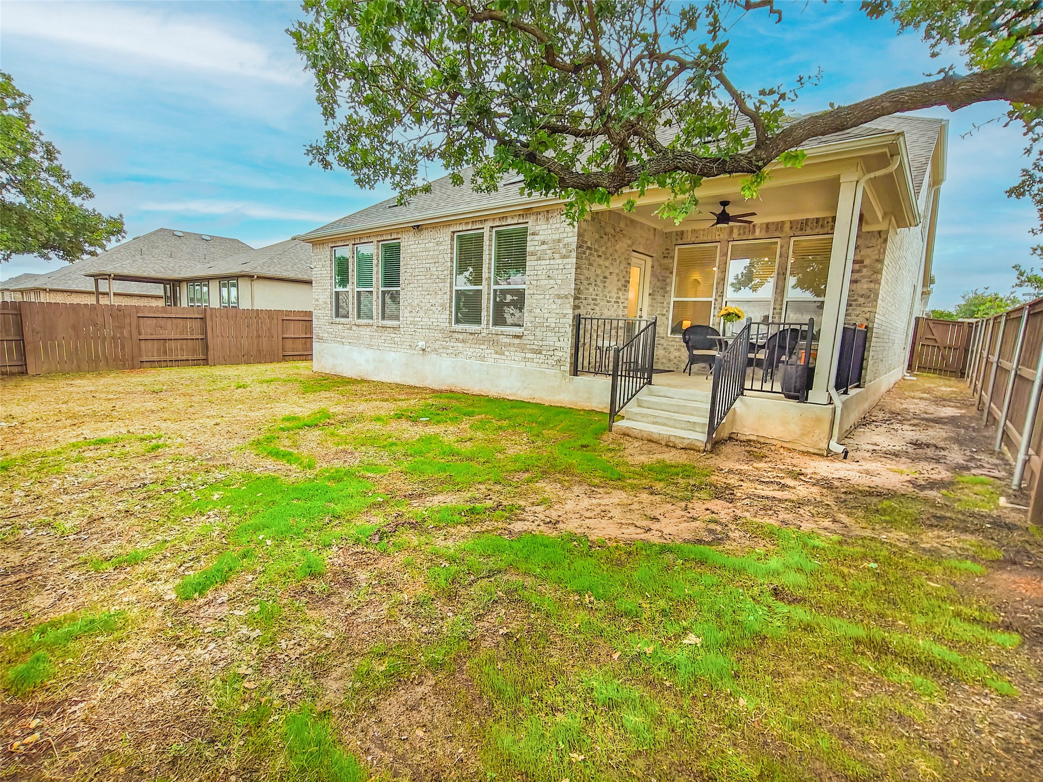 200 Fiddleneck Road Marble Falls, TX 78654 - Photo 25 of 37 a view of a house with a yard patio and swimming pool