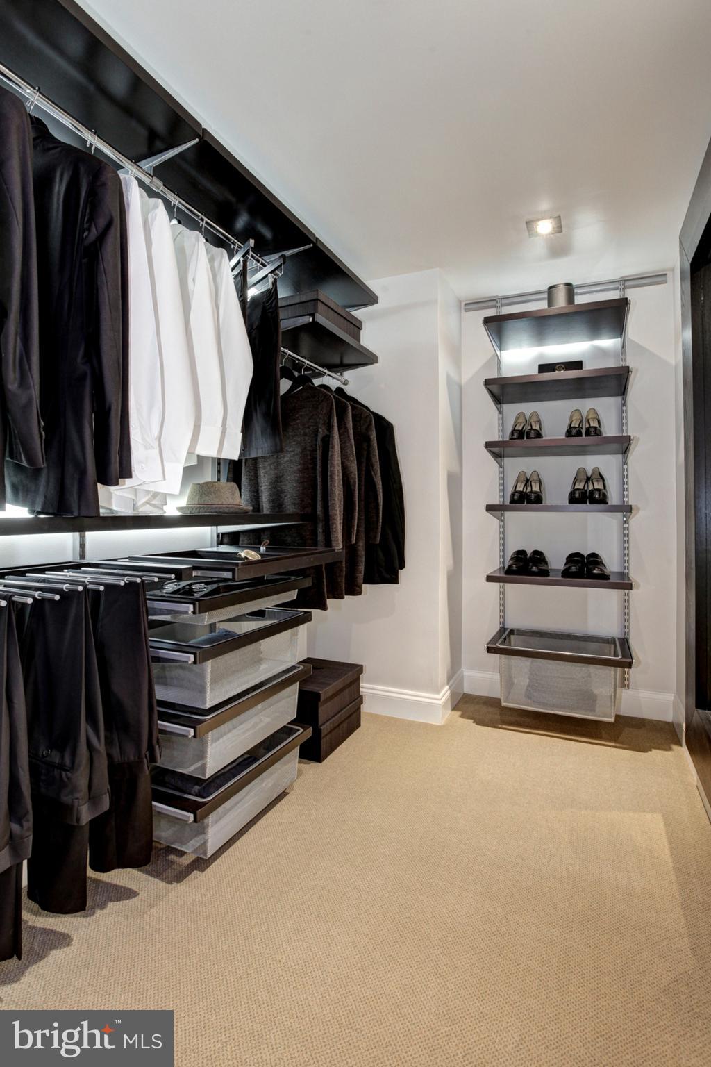 11710 Old Georgetown Road, Unit 208 North Bethesda, MD 20852 - Photo 11 of 28 a view of walk in closet with clothes and shoes