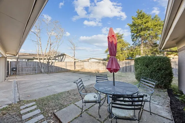 a view of outdoor seating