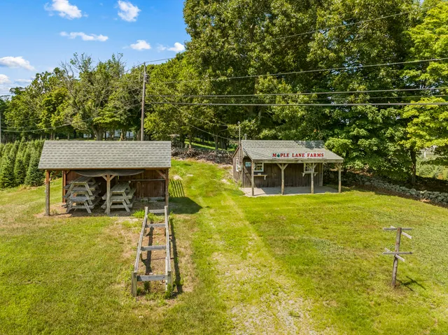 a view of a house with a swimming pool