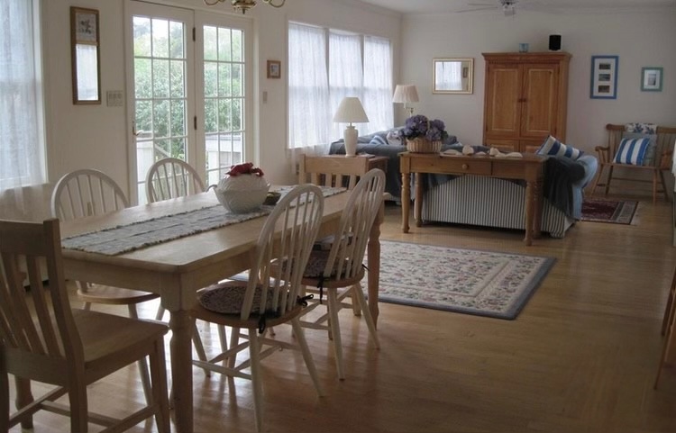 121 Surfside Road Nantucket, MA 02554 - Photo 7 of 9 a view of a dining room with furniture window and outside view