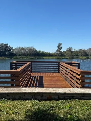 a view of outdoor space with seating area