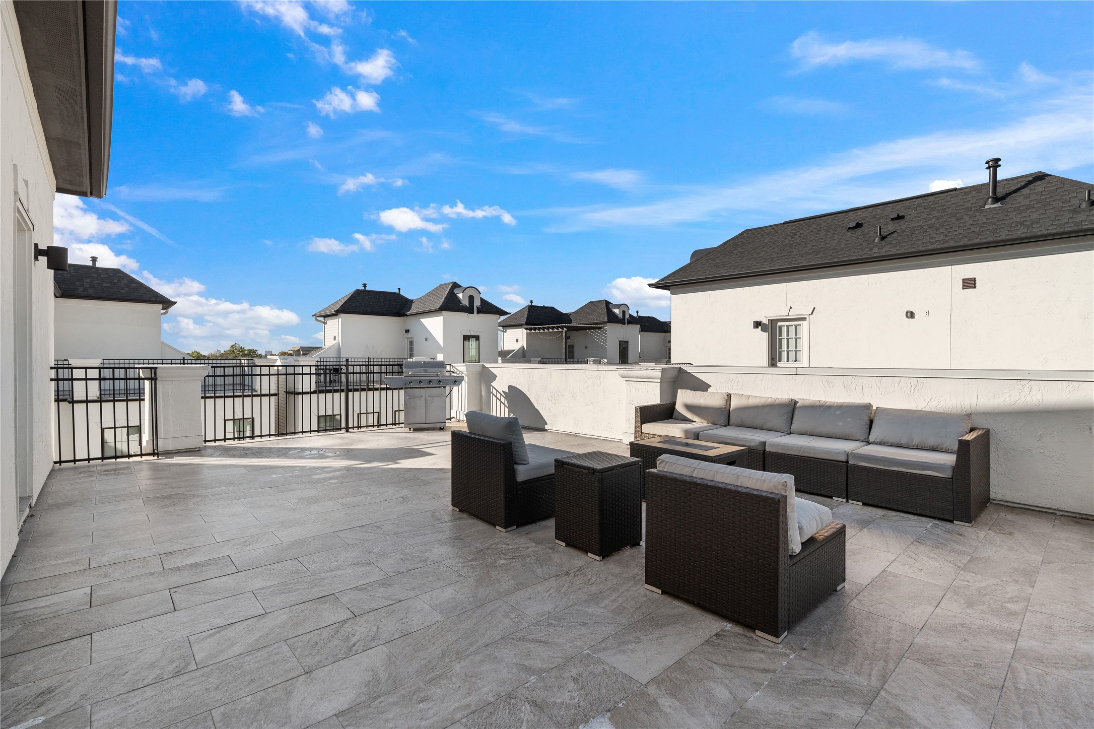 3319 Beverly Forest Drive Houston, TX 77057 - Photo 28 of 32 a view of roof deck with furniture