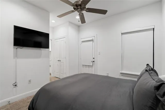 a view of a livingroom with a flat screen tv