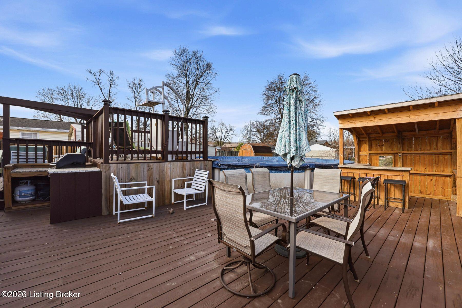 8610 Blue Lick Road Louisville, KY 40219 - Photo 15 of 51 deck and tiki bar