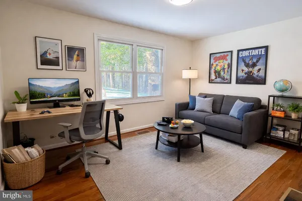 a view of outdoor space with seating