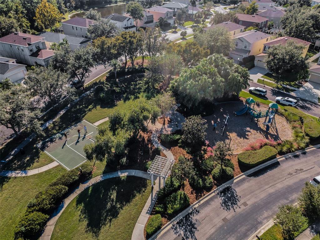 3619 Hatchbend Way Wesley Chapel, FL 33544 - Photo 64 of 86 an aerial view of residential houses with outdoor space