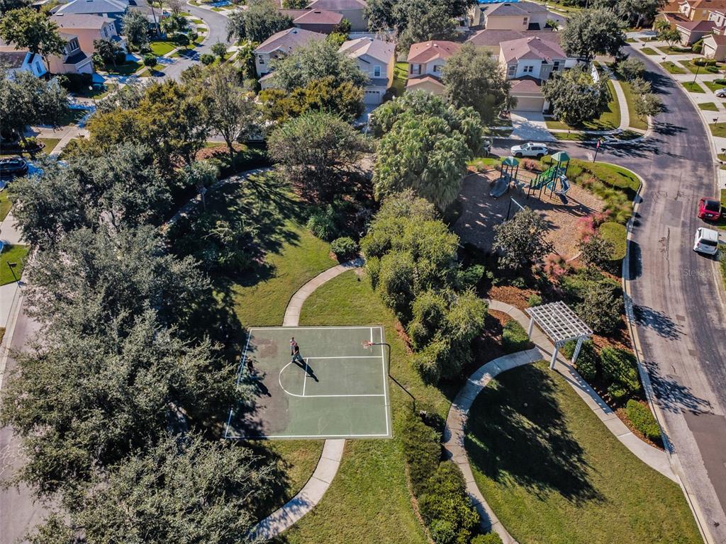 3619 Hatchbend Way Wesley Chapel, FL 33544 - Photo 82 of 86 an aerial view of a house with a yard