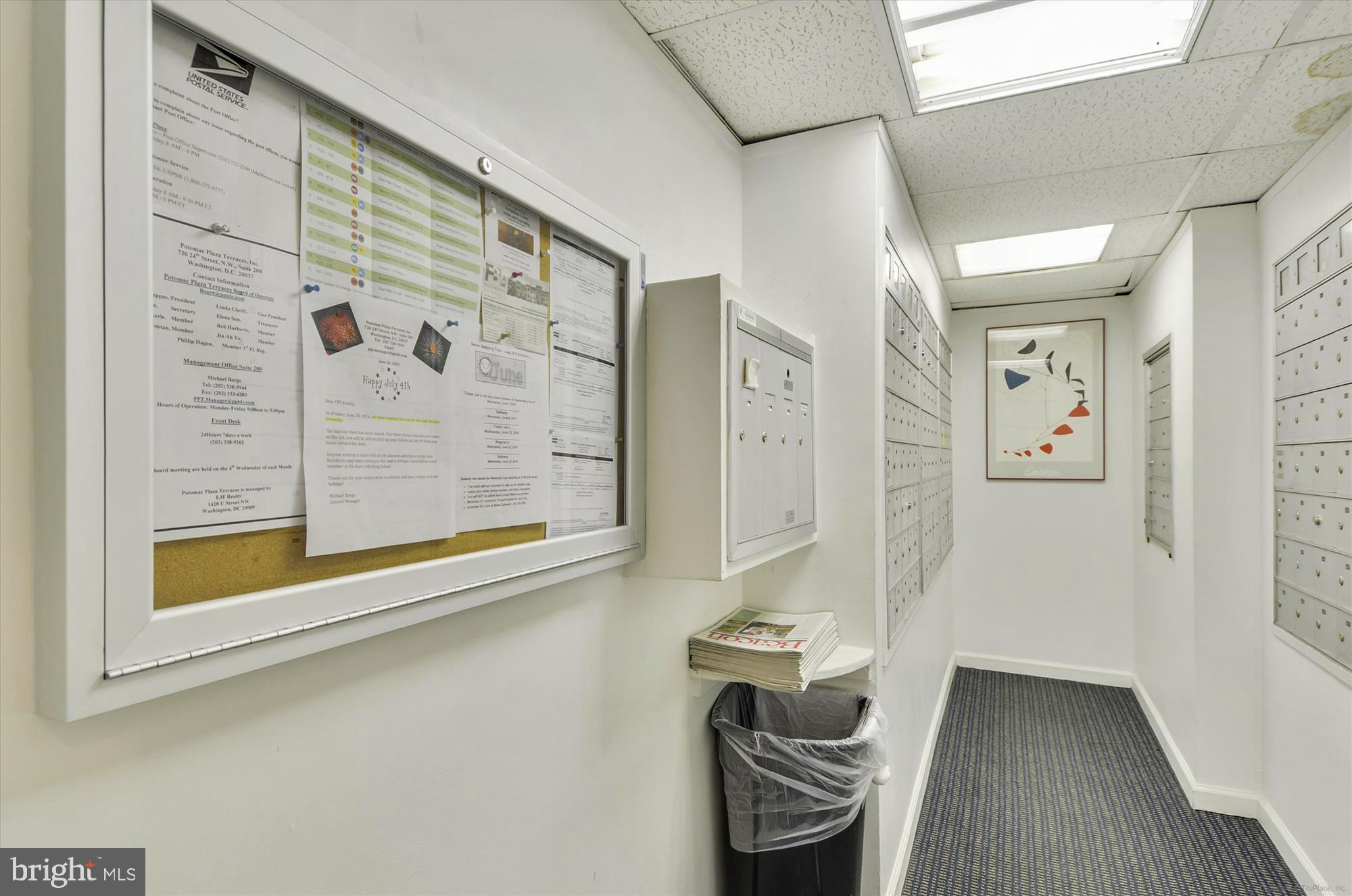 730 24th Street Northwest, Unit 412 Washington, DC 20037 - Photo 24 of 40 Building Mail Room