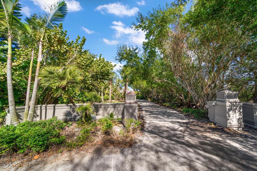 1198 Mandalay Point Road Clearwater, FL 33767 - Photo 50 of 61 a view of a yard with plants and trees