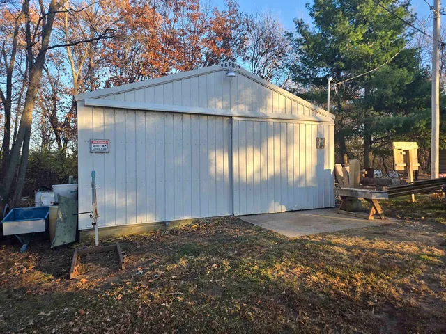 a backyard of a house