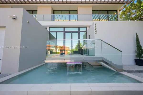 a view of outdoor space yard deck patio and swimming pool