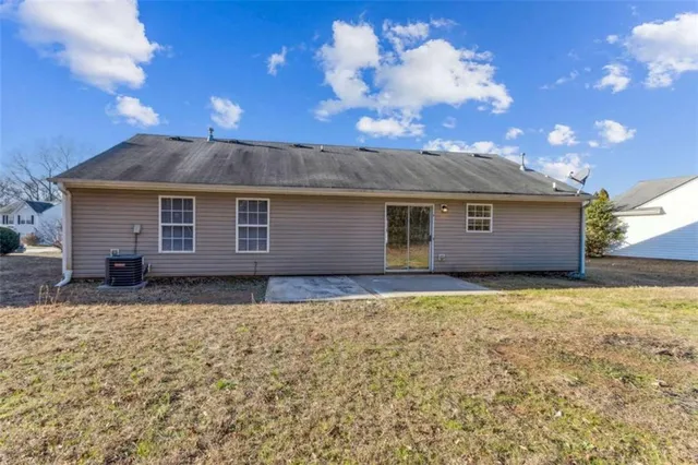 a backyard of a house