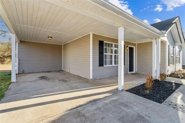 a front view of a house