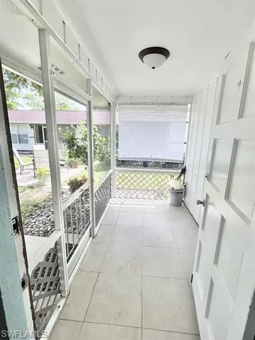 a view of front door