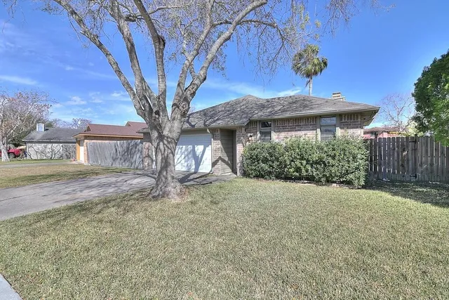 a house that has a tree in front of it