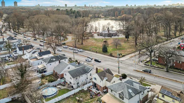 a view of a lake with an outdoor space