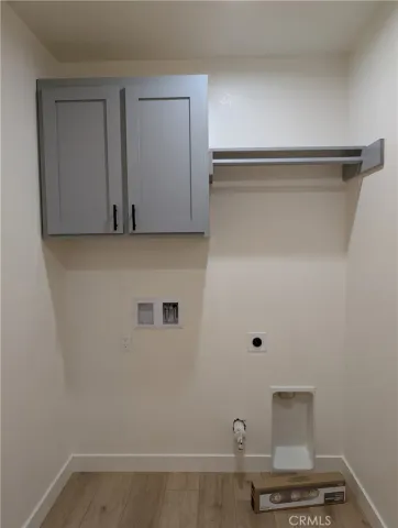 a view of an empty room with stairs