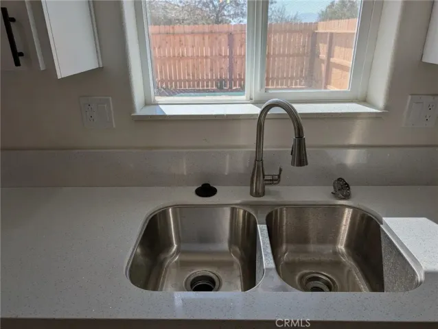 a close view of sink and tap