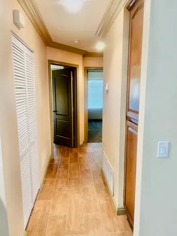 a bathroom with a tub and shower