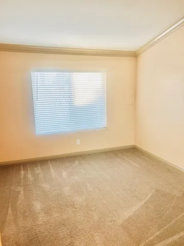 a view of a room with an empty room