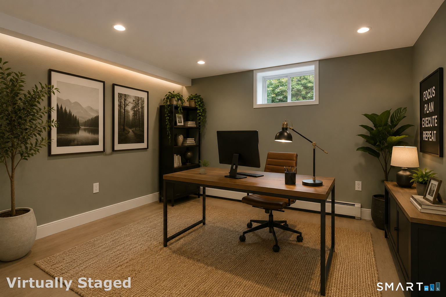 151 5th Street Stamford, CT 06902 - Photo 36 of 40 Potential home office in the lower level