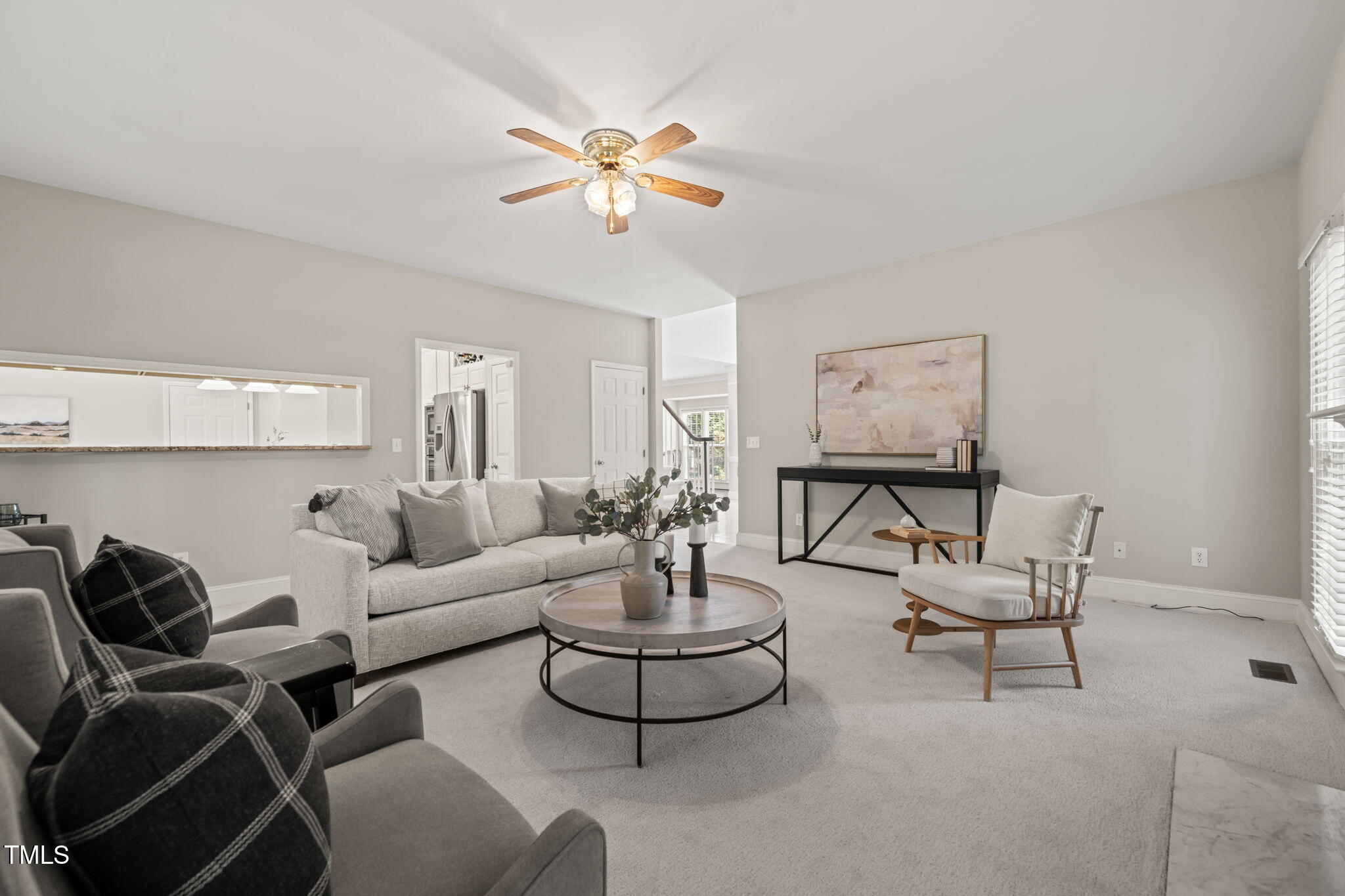 1708 Turtle Ridge Way Raleigh, NC 27614 - Photo 15 of 51 a living room with furniture and a chandelier
