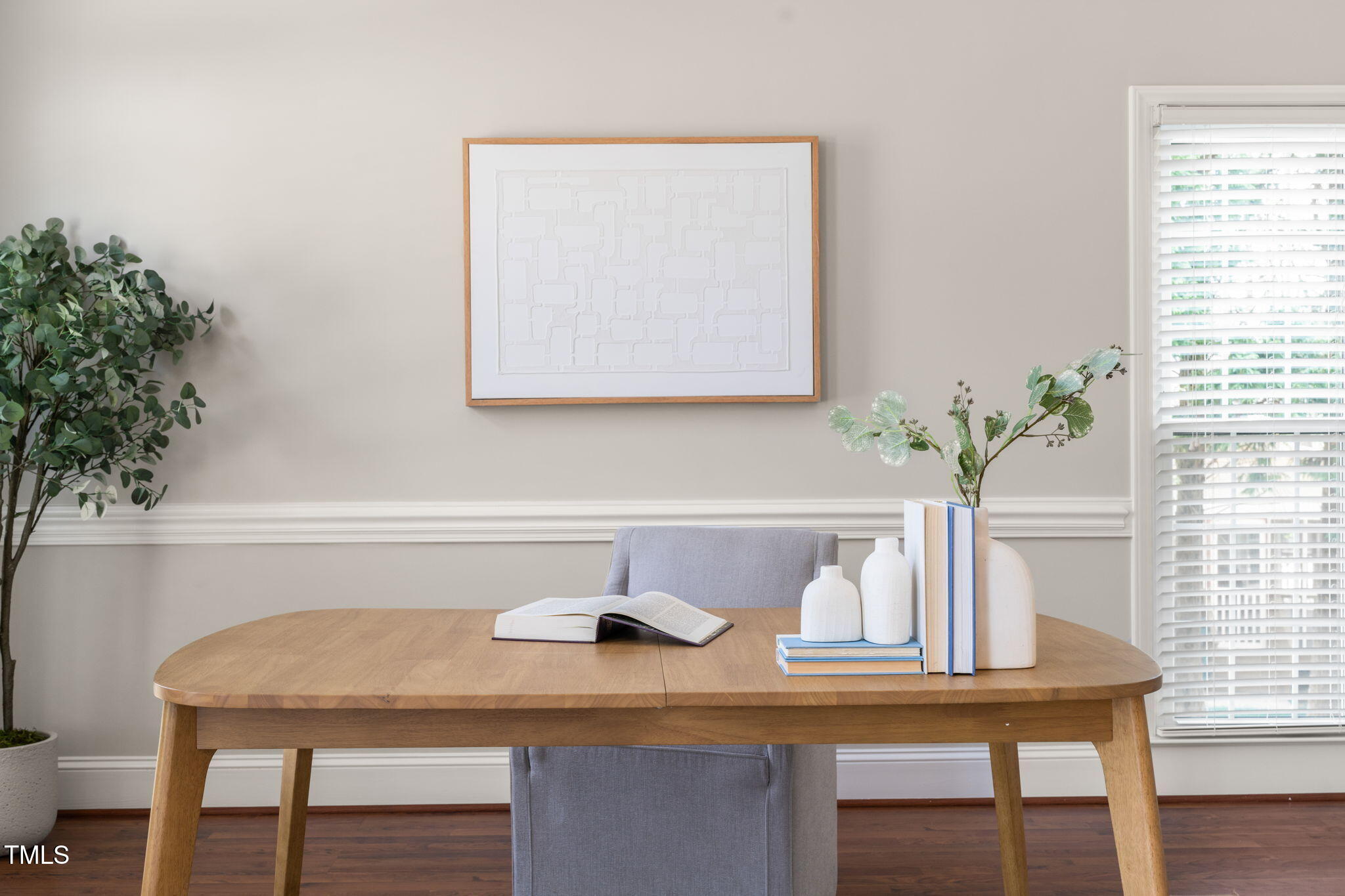 1708 Turtle Ridge Way Raleigh, NC 27614 - Photo 6 of 51 a view of a dining room with furniture and a potted plant