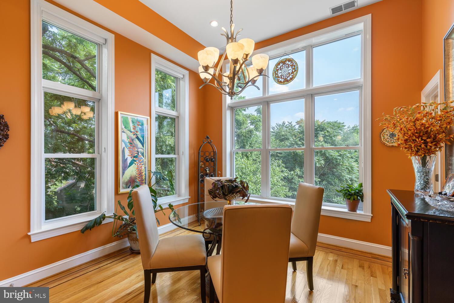 1328 Park Road Northwest, Unit D Washington, DC 20010 - Photo 13 of 53 Sunny dining area with expansive windows