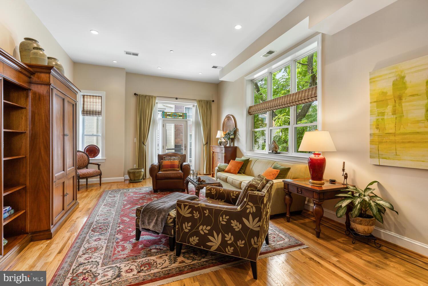 1328 Park Road Northwest, Unit D Washington, DC 20010 - Photo 21 of 53 Living room w 12ft ceilings + beautiful hardwood