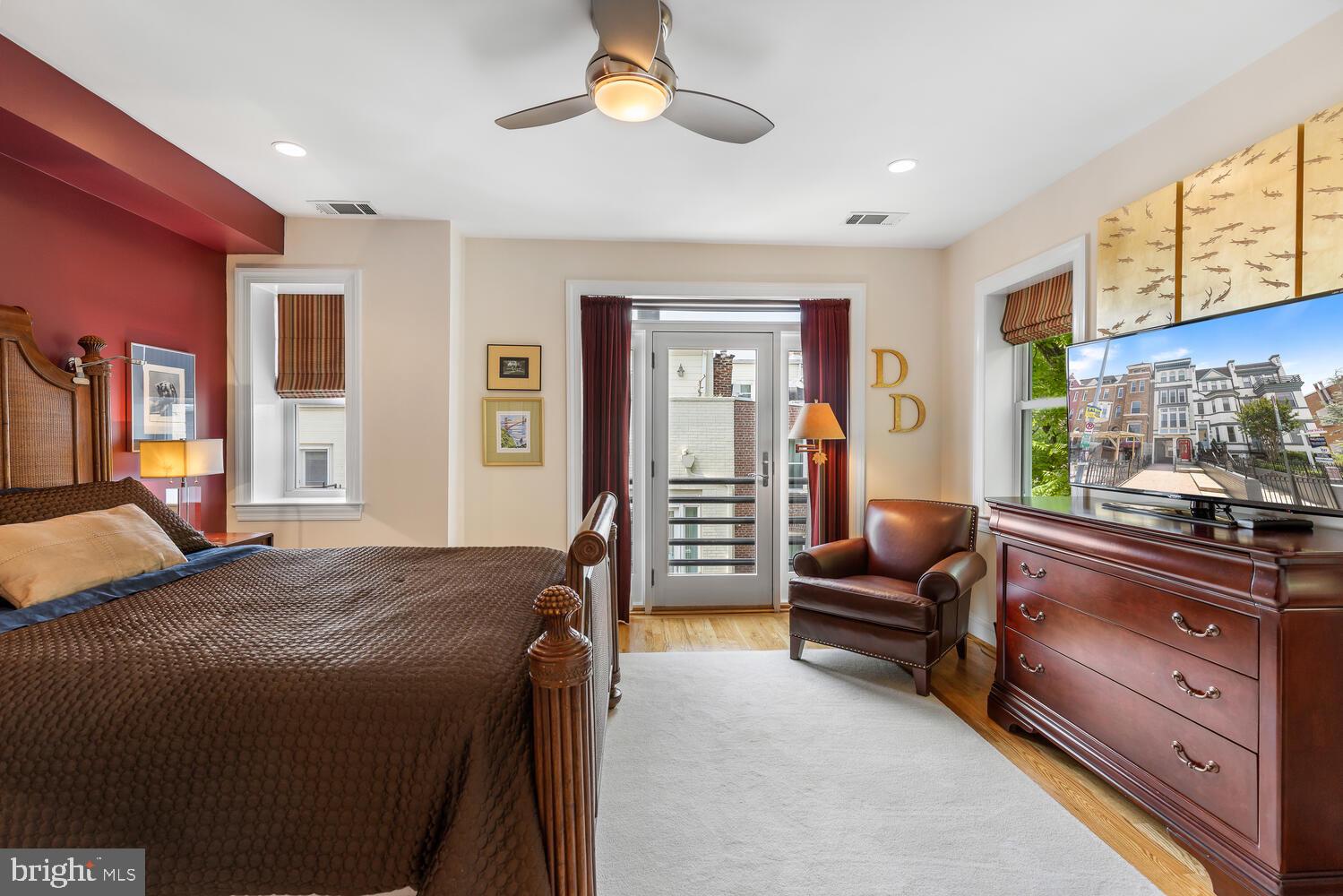 1328 Park Road Northwest, Unit D Washington, DC 20010 - Photo 29 of 53 Light and bright primary suite with door to deck!