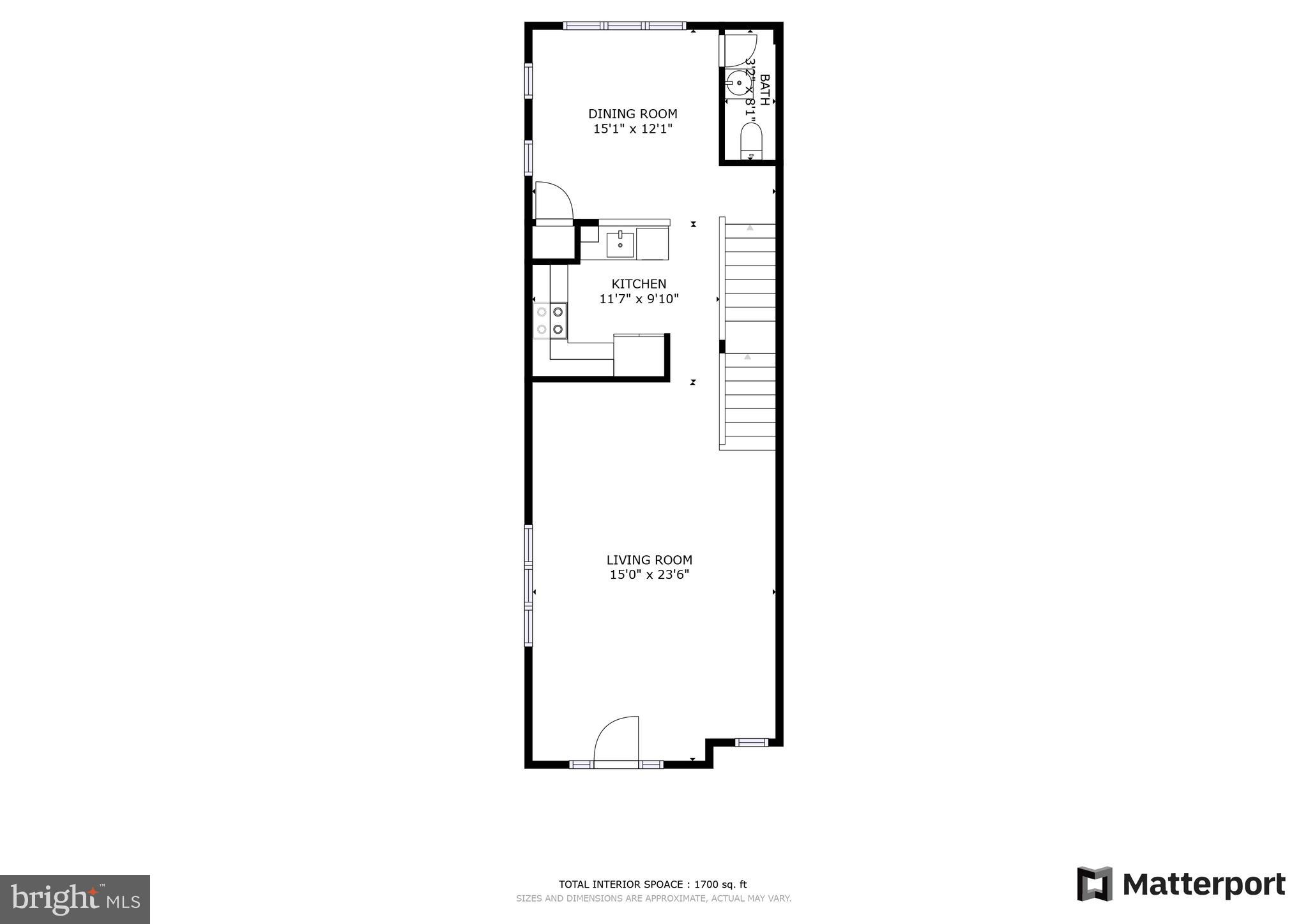1328 Park Road Northwest, Unit D Washington, DC 20010 - Photo 52 of 53 Main level Floor Plan