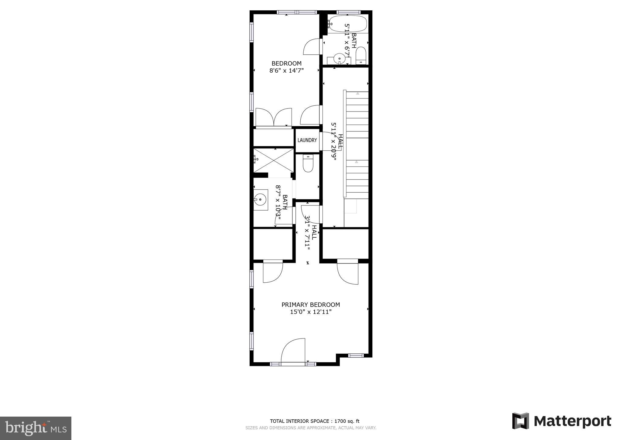 1328 Park Road Northwest, Unit D Washington, DC 20010 - Photo 53 of 53 Upper Level 1 Floor Plan