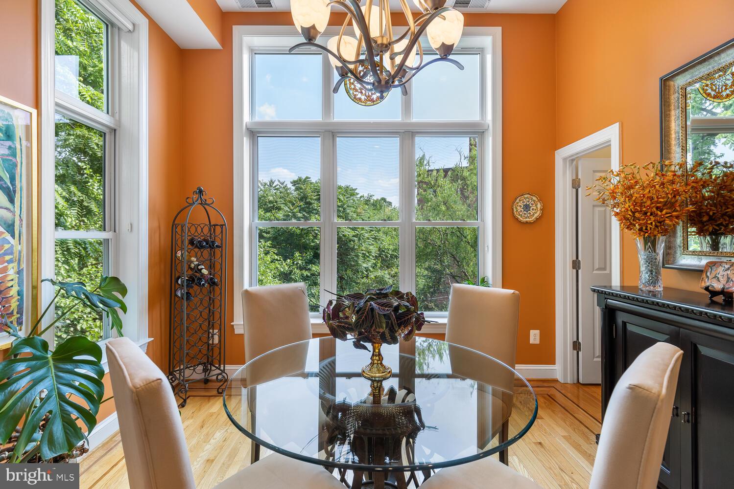 1328 Park Road Northwest, Unit D Washington, DC 20010 - Photo 6 of 53 Sunny dining area with expansive windows