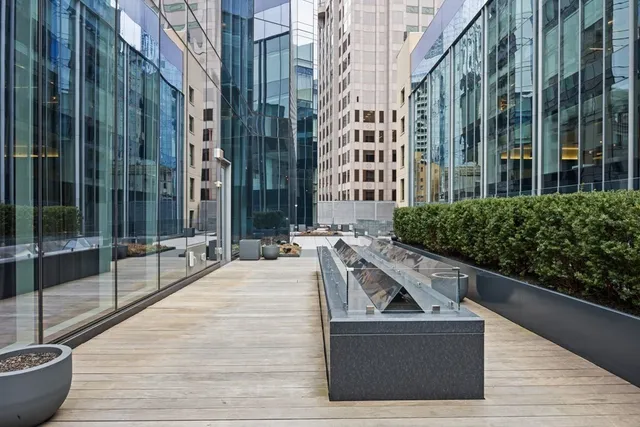 a view of balcony with couch