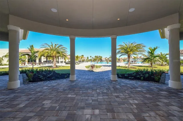 a view of a house with a swimming pool