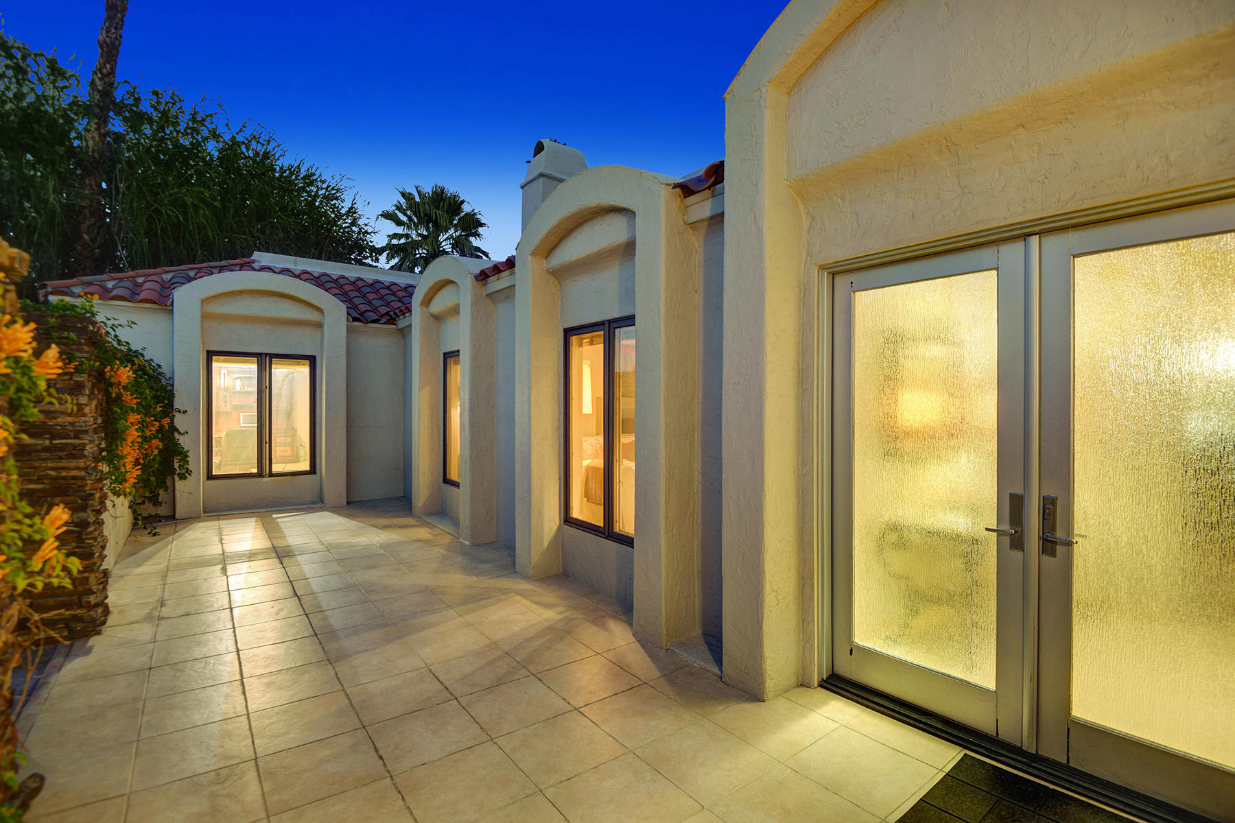 4 Boothill Circle Rancho Mirage, CA 92270 - Photo 14 of 55 Entry Courtyard Night