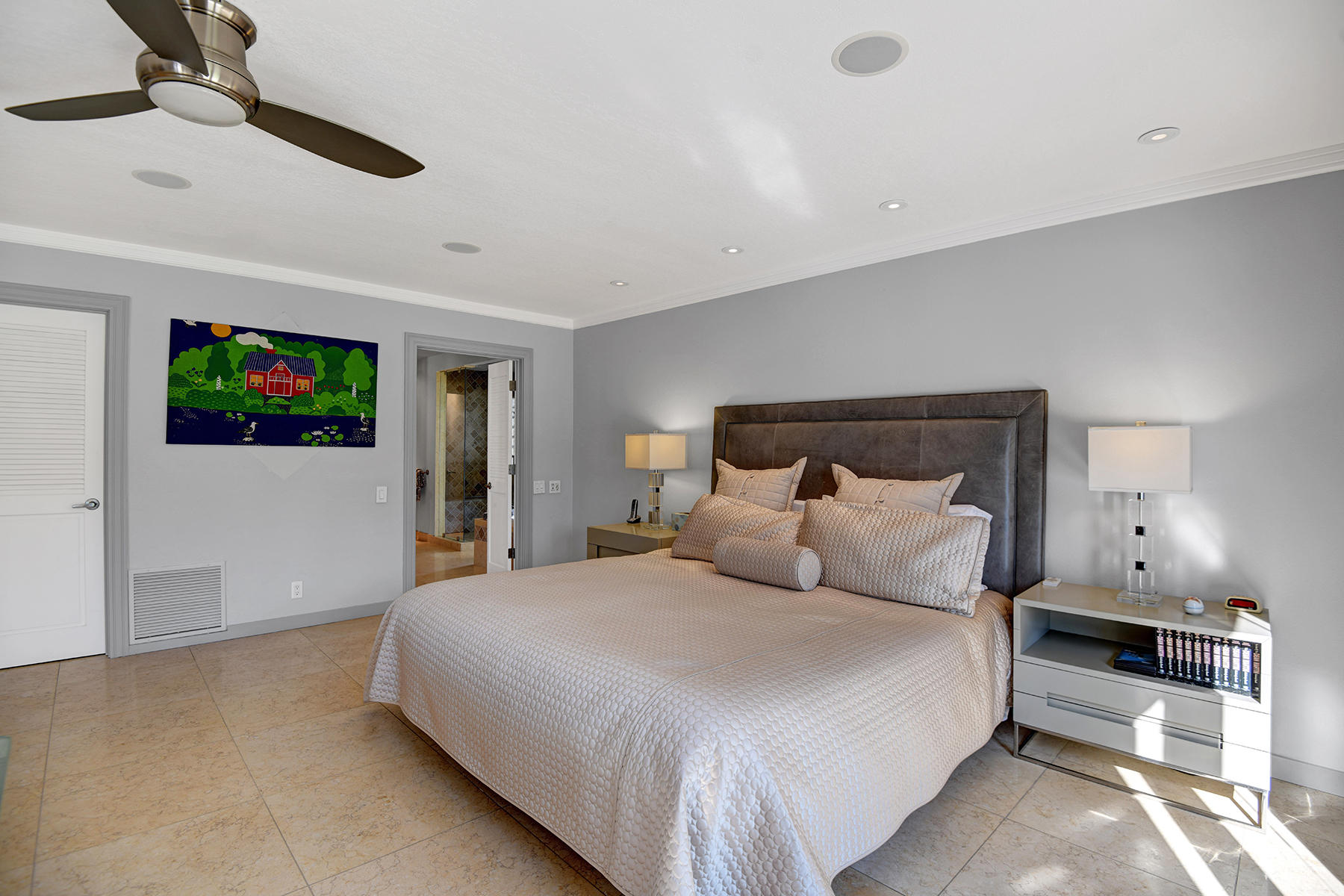 4 Boothill Circle Rancho Mirage, CA 92270 - Photo 29 of 55 a bedroom with a bed and a flat screen tv