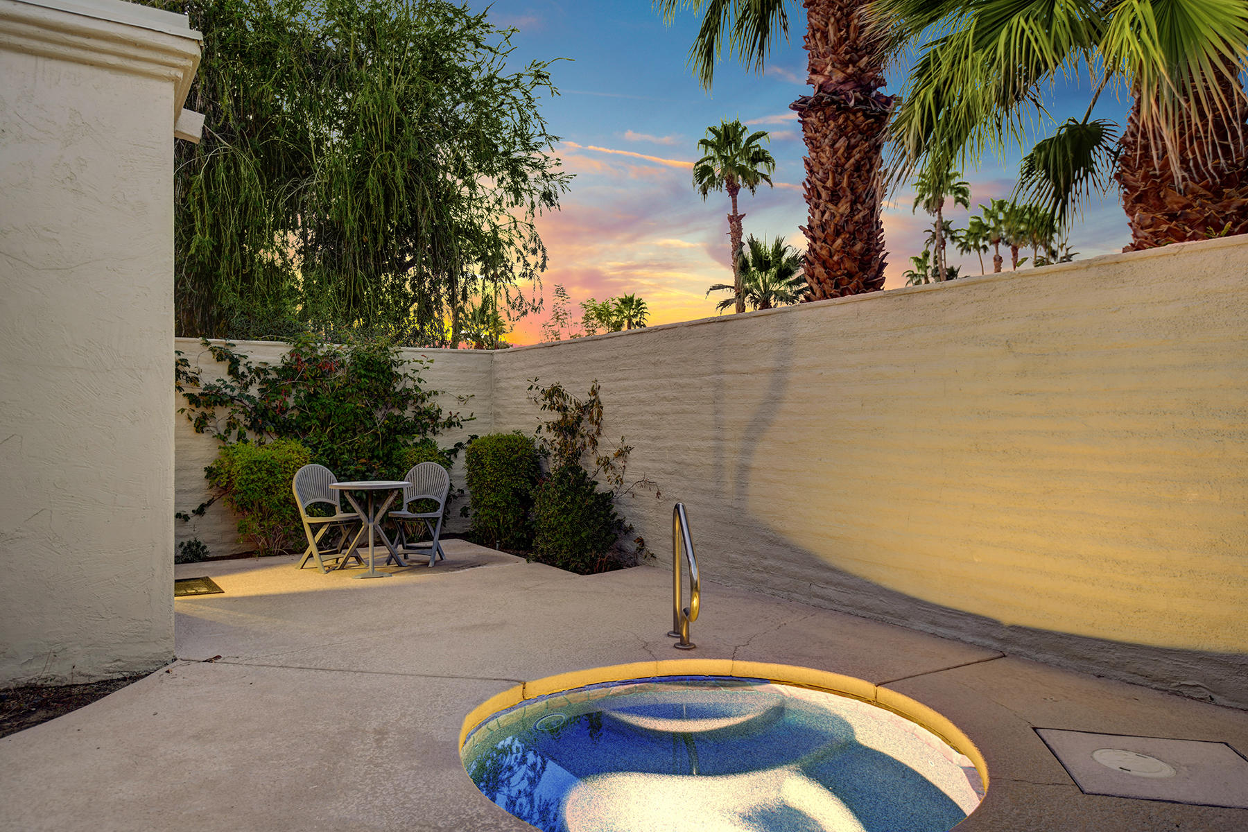 4 Boothill Circle Rancho Mirage, CA 92270 - Photo 36 of 55 SPA off Master Bath dusk