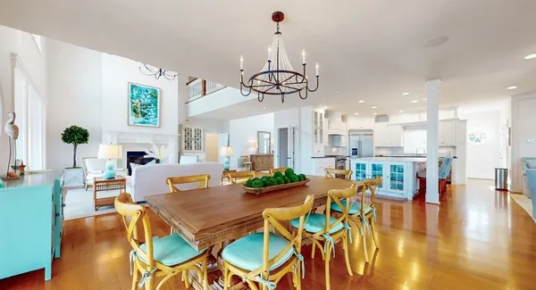 a view of a hallway with a window