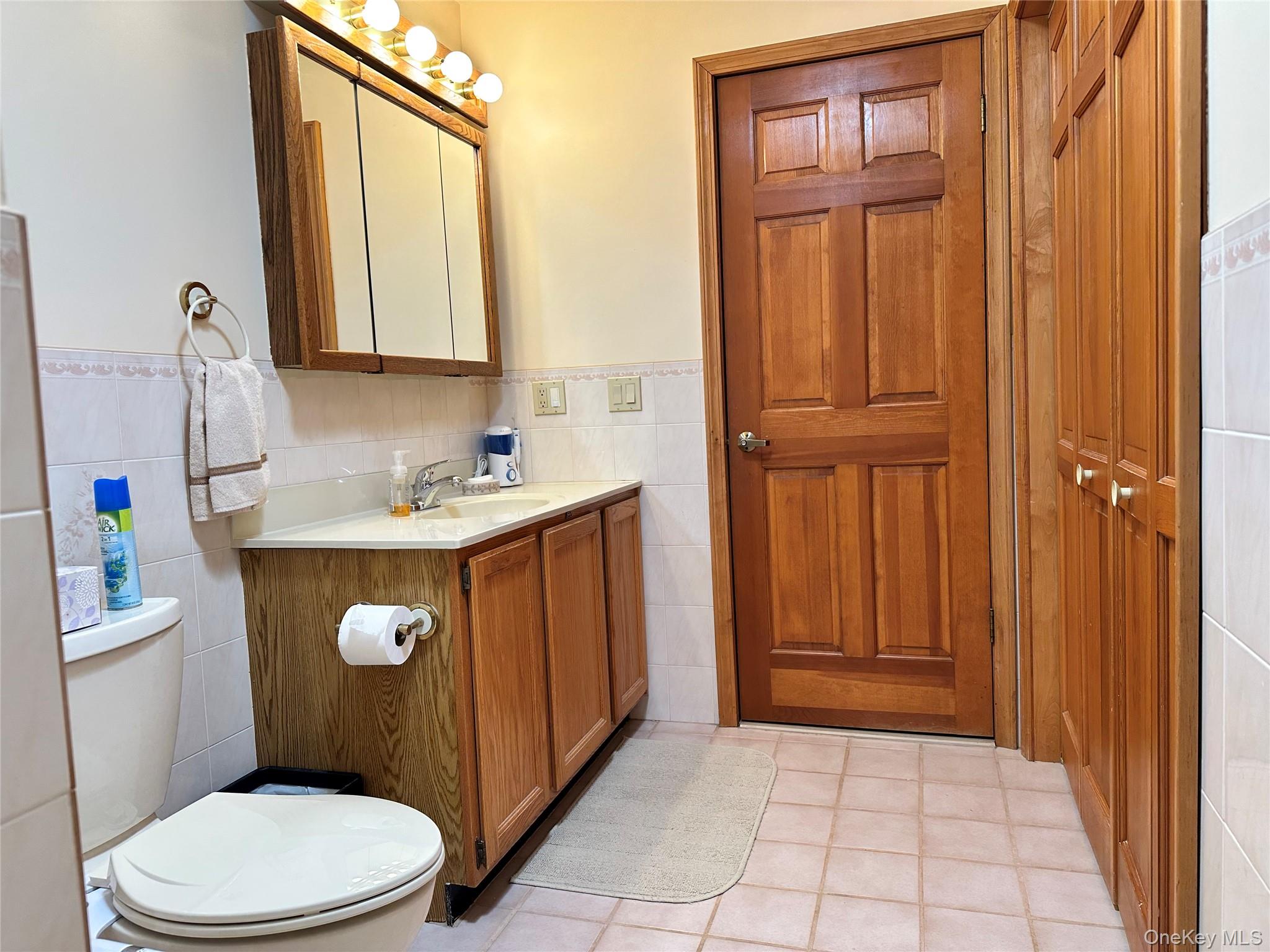 60 Manchester Road Rock Hill, NY 12775 - Photo 15 of 47 a bathroom with a sink a toilet and mirror