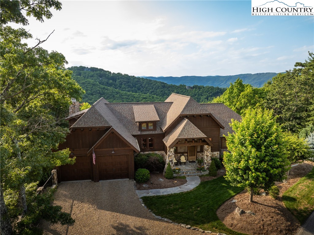 113 Pepperroot Road Boone, NC 28607 - Photo 32 of 50 an aerial view of a house with garden
