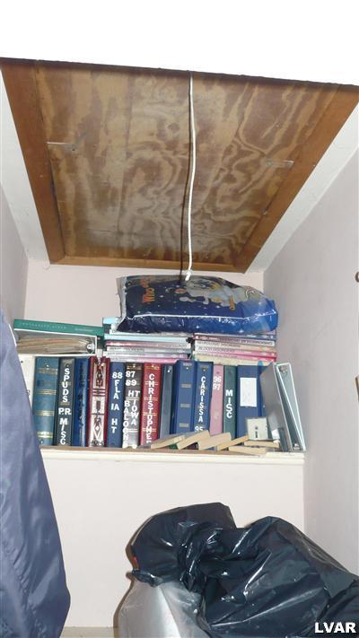930 East Rock Road Allentown, PA 18103 - Photo 30 of 30 Pull Down steps to the attic with a floor for LOTS of storage space. The owner says this space is dry and she has it packed with totes and boxes.